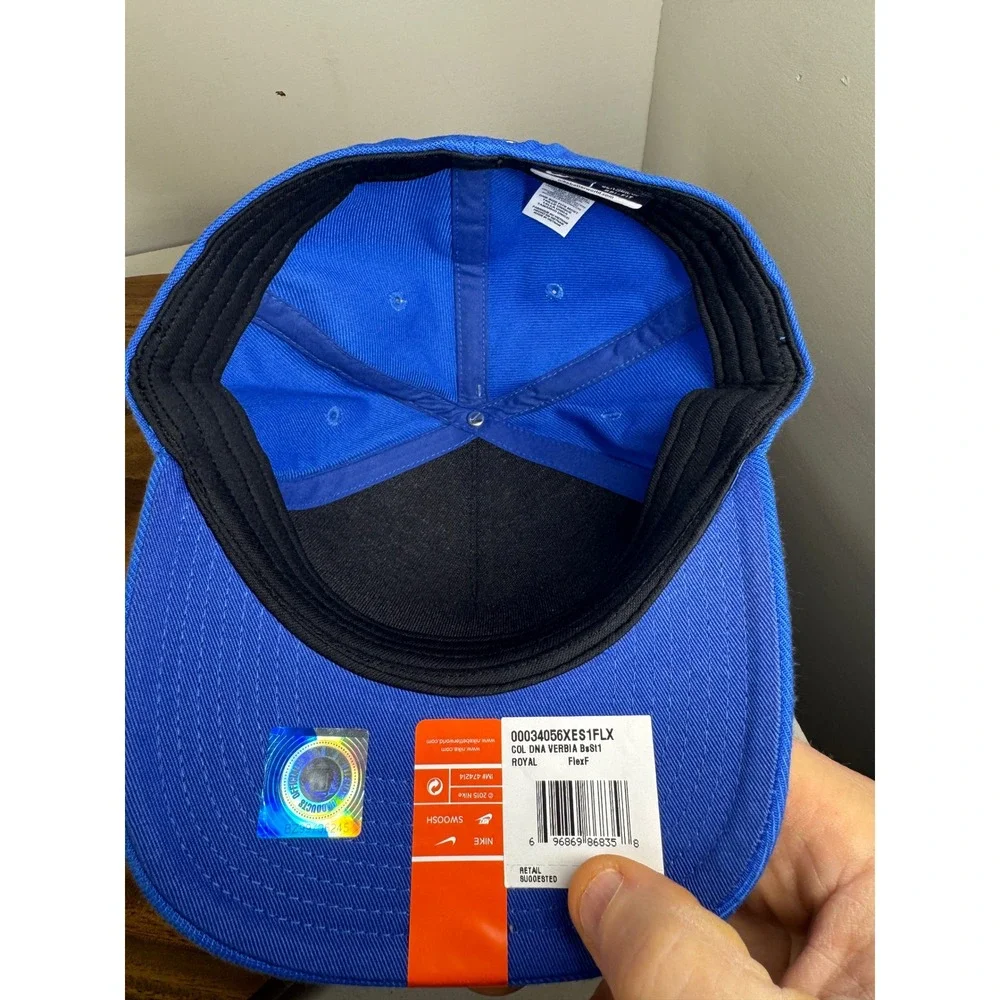 Nike Boise State Broncos Verbiage Swoosh Flex DNA Blue Classic 99 Hat‎